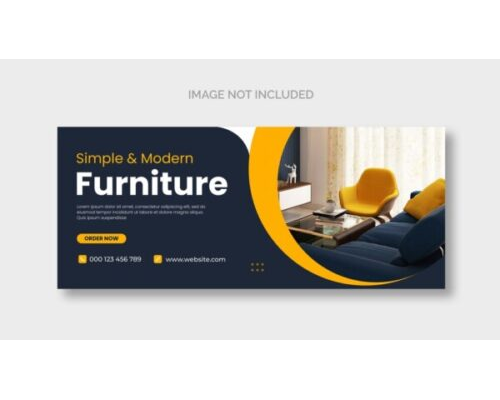 Furniture facebook cover page template